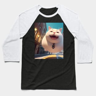 Selfie Fat cat - Modern digital art Baseball T-Shirt